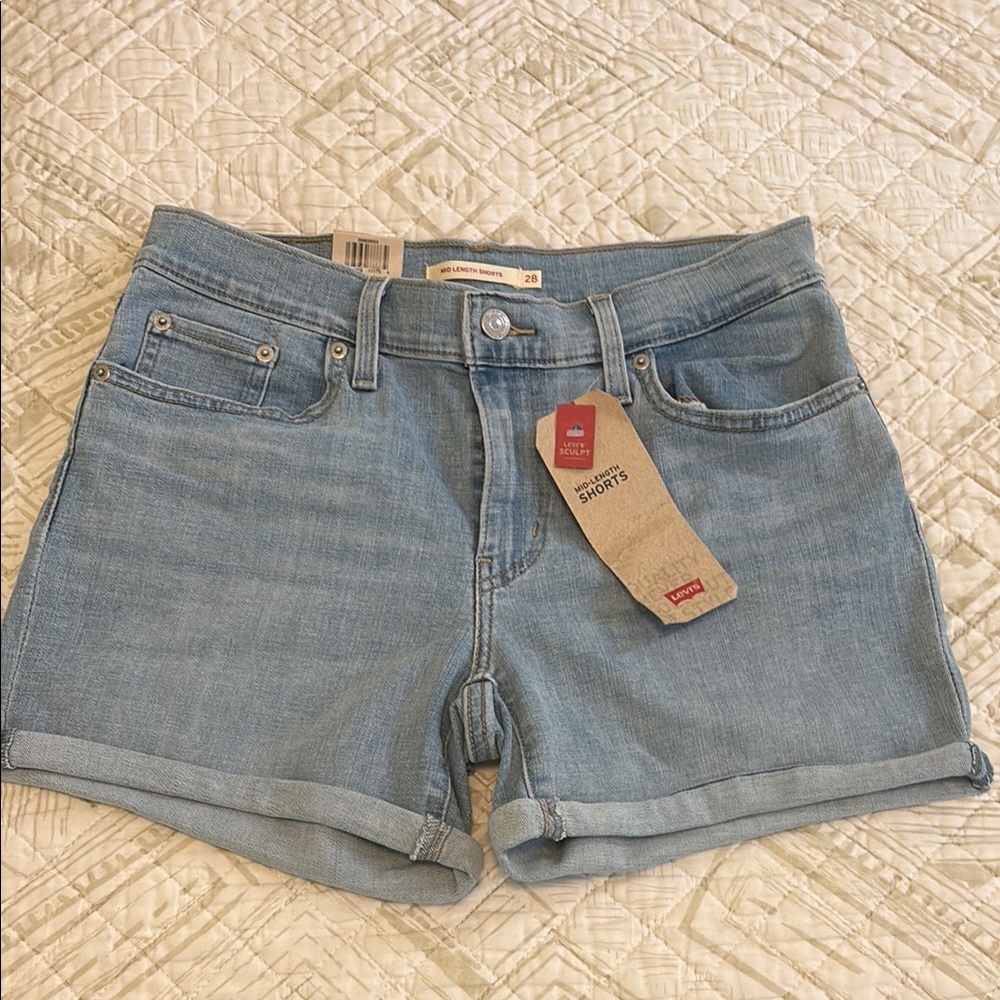 Levi's Women's Blue Denim Shorts